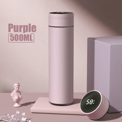 500 ml Thermoflasche mit Temperaturanzeige